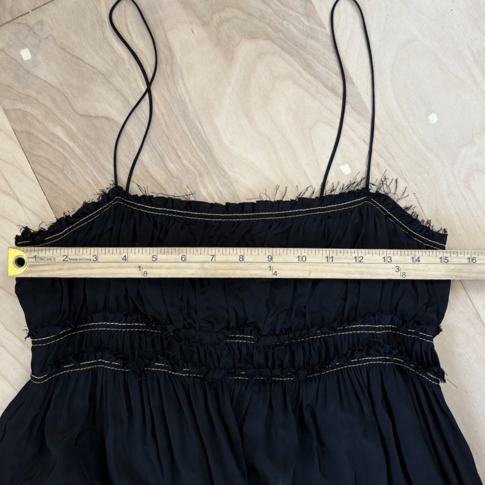 Zara Desert Collection 2019 Colorblock Dress Maxi Slip Bohemian Size Small Brown - Picture 6 of 13